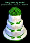 Green and ivory wedding cake - 1.jpg