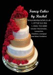 gold sequin wedding cake and red roses - 1.jpg