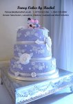 lavender wedding cake with white lace - 1.jpg