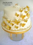 wedding cake with gold butterflies - 1.jpg