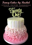 21st Pink ruffles white chocolate drip birthday cake - 1.jpg