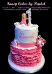 number 1 birthday cake with pink frills - 1.jpg
