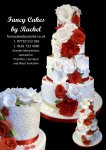 4 tier wedding cake with red and white sugar flowers - 1.jpg