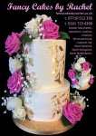 Hot pink and ivory roses buttercream gold leaf  Eastern Pearl_s - 1.jpg