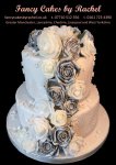 Silver roses 2 tier wedding cake - 1.jpg