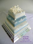blue and white lace wedding cake - 1.JPG