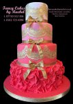 coral pink wedding cake - 1.jpg