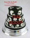 goth wedding cake with skulls - 1.JPG