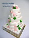 heart cake with pink and green roses - 1.jpg