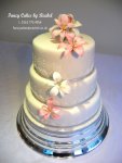 pink and white lilies wedding cake - 1.jpg