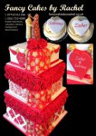 red scarf and gold wedding cake - 1.jpg