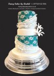 teal wedding cake with lace - 1.jpg