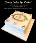 90th birthday cake gold and white - 1.jpg
