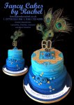 Blue buttercream and peacock feathers - 1.jpg