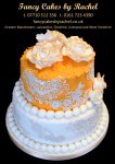 peach and lace anniversary cake - 1.jpg