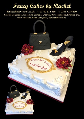 Designer Handbag and Shoe Cake