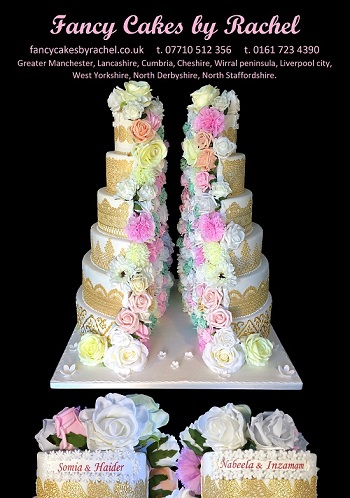 Split In Half Wedding Cake Fancy Cakes By Rachel Split In Half Wedding Cake Fancy Cakes By Rachel